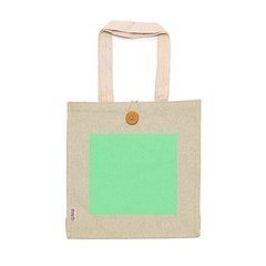 Bolsa de algodón jaspeado y cierre con botón | ZONA1 | 300 x 260