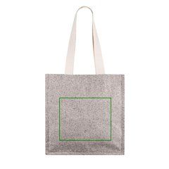 Bolsa de algodón melange con cierre de botón | Trasera | 240 x 200