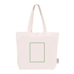 Bolsa Algodón Orgánico 230gr Asas Largas | Frontal | 150 x 200