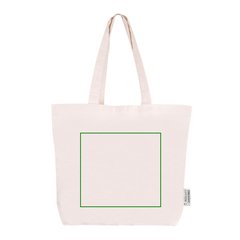 Bolsa Algodón Orgánico 230gr Asas Largas | Trasera | 260 x 240
