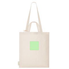 Bolsa algodón reciclado con asas largas y cortas | Area 4 | 100 x 100
