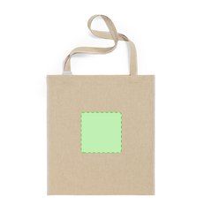 Bolsa Algodón Reciclado | Centrado cara A | 140 x 140