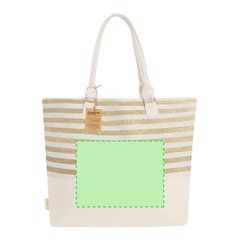 Bolsa algodón reciclado con rayas glitter | Area 2 | 265 x 200