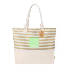 Bolsa algodón reciclado con rayas glitter | Area 3 | 100 x 100