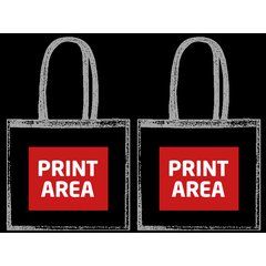 Bolsa Algodón Resistente Asa Gruesa Confort | Zona 1 (Dos Caras Iguales) | 250 x 200