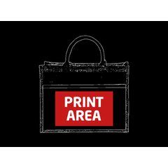 Bolsa de algodón y yute con bolsillo exterior | Zona 2 | 300 x 180