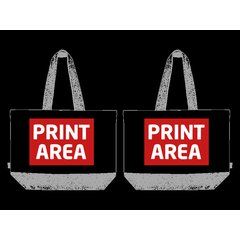 Bolsa de algodón y yute de gran tamaño | Zona 2 (Dos Caras Iguales) | 290 x 210