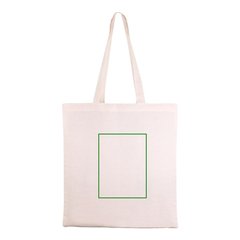 Bolsa Asas Largas Algodón GOTS 105gr | Frontal | 150 x 200