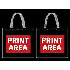 Bolsa Canvas con Asa de Color Reforzada | Zona 1 (Dos Caras Iguales) | 210 x 297