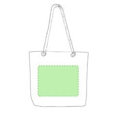 Bolsa de compra en poliéster con argollas metálicas | Cara B | 265 x 200
