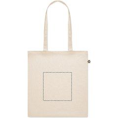 Bolsa Compra Reciclada/Natural con Asas Largas | EMBROIDERY | 180 x 180