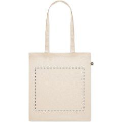 Bolsa Compra Reciclada/Natural con Asas Largas | Frontal | 300 x 260