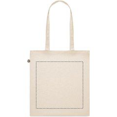 Bolsa Compra Reciclada/Natural con Asas Largas | Trasero | 300 x 300