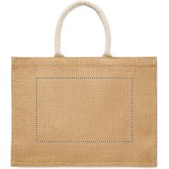 Bolsa de compra de yute laminado | Trasero | 300 x 200
