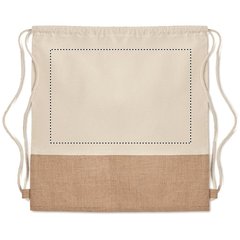 Bolsa cuerdas en yute y algodón | Frontal | 300 x 200