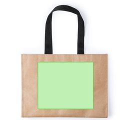 Bolsa ecológica en material kpp con asas negras | Cara A | 265 x 230