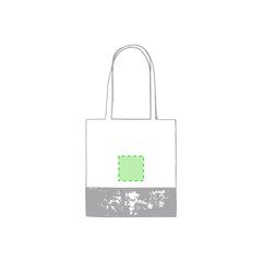 Bolsa ecológica resistente de algodón y yute | Centrado Cara A o B | 100 x 100