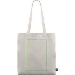 Bolsa fabricada en algodón Fairtrade | Frontal | 200 x 300