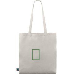 Bolsa fabricada en algodón Fairtrade | Trasera | 70 x 100