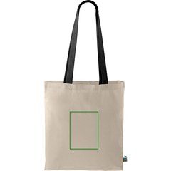 Bolsa Fairtrade asa de color | Frontal | 150 x 200
