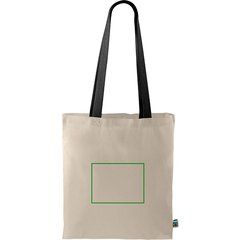 Bolsa Fairtrade asa de color | Frontal | 200 x 150