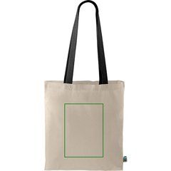 Bolsa Fairtrade asa de color | Frontal | 210 x 290