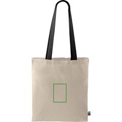 Bolsa Fairtrade asa de color | Frontal | 95 x 140