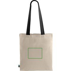 Bolsa Fairtrade asa de color | Trasera | 200 x 150