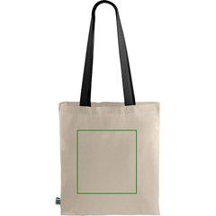 Bolsa Fairtrade asa de color | Trasera | 280 x 300
