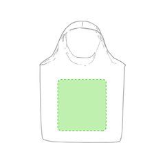 Bolsa feria algodón 100% con asas para hombro | Centrado cara A | 140 x 140