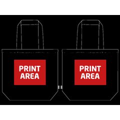 Bolsa Grande de Algodón Reciclado 160gr | Zona 2 (Dos Caras Diferentes) | 250 x 200