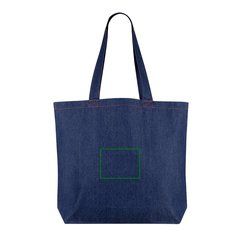 Bolsa grande en denim reciclado 280 gr/m² | Frontal | 150 x 100