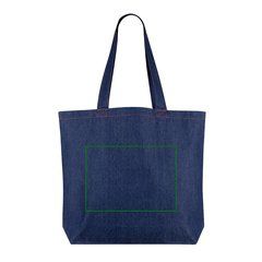 Bolsa grande en denim reciclado 280 gr/m² | Frontal | 280 x 200