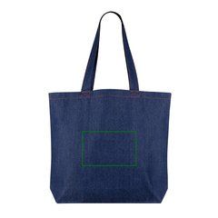 Bolsa grande en denim reciclado 280 gr/m² | Trasera | 200 x 120