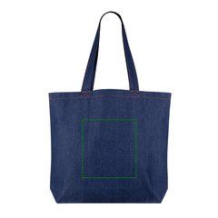 Bolsa grande en denim reciclado 280 gr/m² | Trasera | 200 x 150