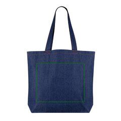 Bolsa grande en denim reciclado 280 gr/m² | Trasera | 320 x 240