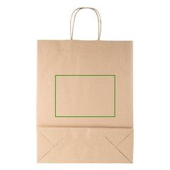 Bolsa Kraft 100gr Asa Rizada | Trasera | 180 x 140