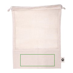 Bolsa de Malla y Algodón con Cordón | Frontal | 200 x 70