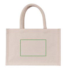 Bolsa mini de algodón reciclado 220 gr/m2 | Trasera | 140 x 90