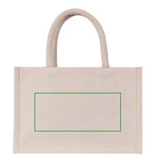 Bolsa mini de algodón reciclado 220 gr/m2 | Trasera | 200 x 90