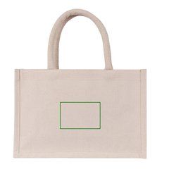 Bolsa mini de algodón reciclado 220 gr/m2 | Trasera | 95 x 60