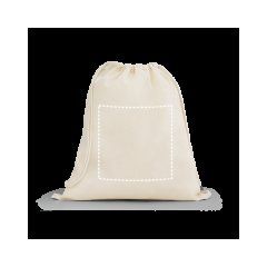 Bolsa mochila de algodón 140 g/m² | Delantera | 280 x 280