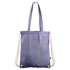 Bolsa mochila de algodón Fairtrade | Frontal | 120 x 230