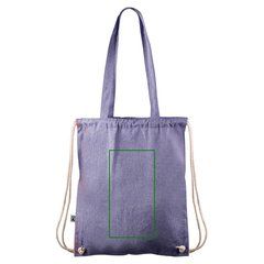 Bolsa mochila de algodón Fairtrade | Trasera | 120 x 230