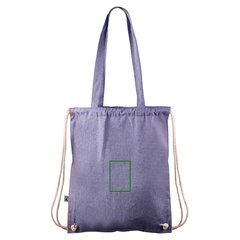Bolsa mochila de algodón Fairtrade | Trasera | 60 x 95
