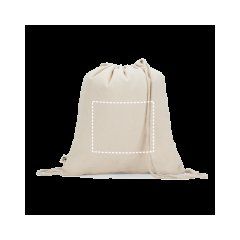 Bolsa mochila algodón reciclado 180 g/m² | Posterior | 280 x 230