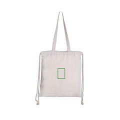 Bolsa mochila de algodón reciclado | Trasera | 70 x 100