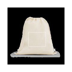 Bolsa mochila orgánico 140g | Delantera | 280 x 230