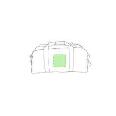Bolsa multiusos deporte o viaje con bolsillo cremallera | Cara B, centrado | 120 x 90