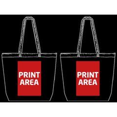 Bolsa Non Woven Amplia con Cremallera | Centro (Dos Caras Iguales) | 210 x 290